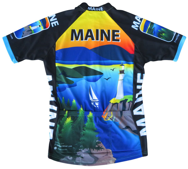 Maine Cycling Jersey - Free Spirit Bike Jerseys
