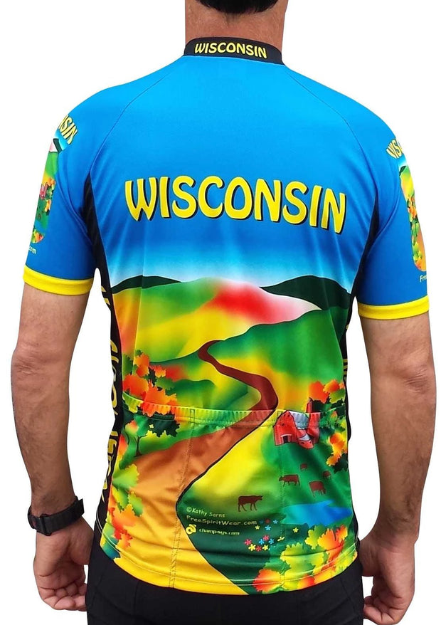 Wisconsin Cycling Jersey - Free Spirit Bike Jerseys