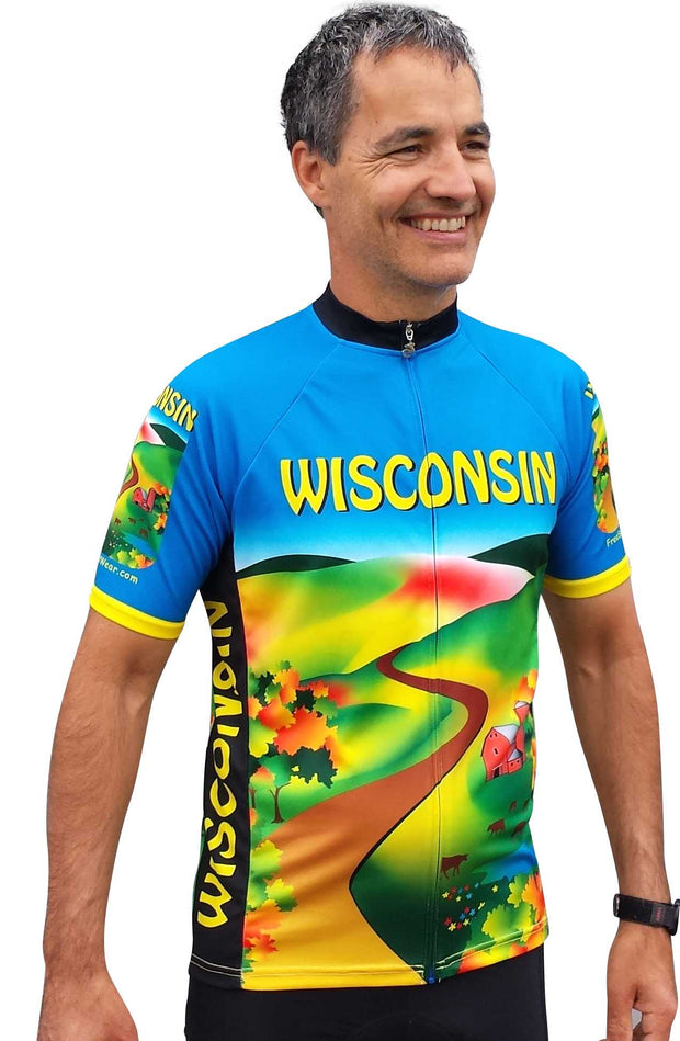 Wisconsin Cycling Jersey - Free Spirit Bike Jerseys