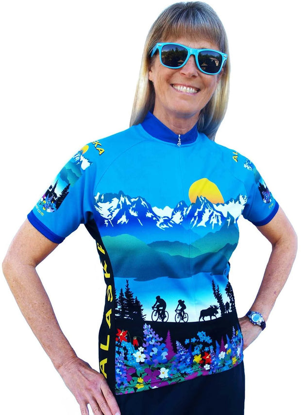 Womens Alaska Scenic Jersey - Free Spirit Bike Jerseys