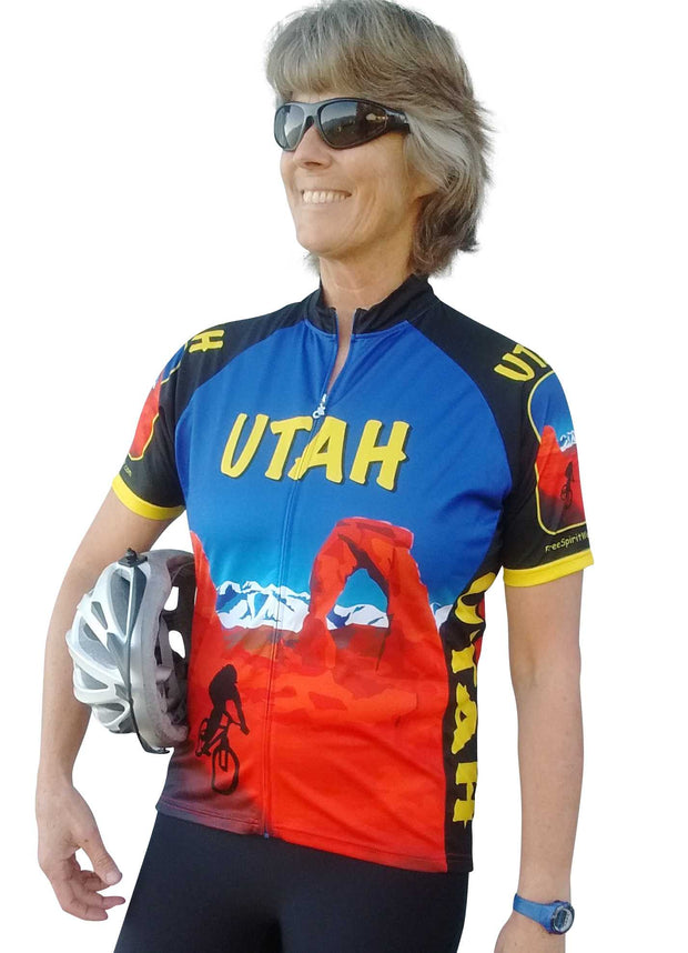 Womens Utah Bike Jersey - Free Spirit Bike Jerseys