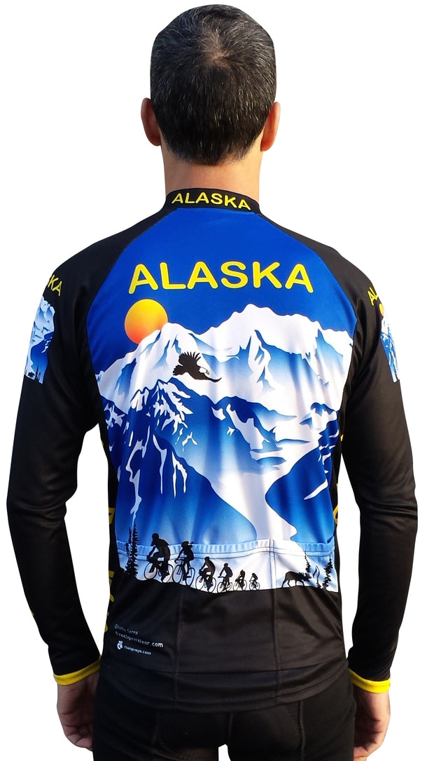Alaska Majestic 3 Long Sleeve Bike Jersey - Free Spirit Bike Jerseys