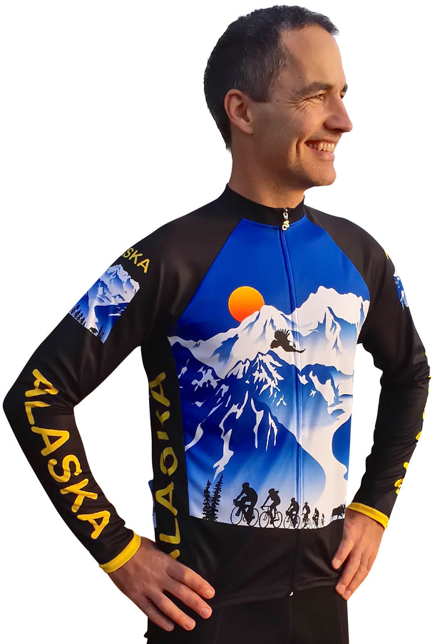 Alaska Majestic 3 Long Sleeve Bike Jersey - Free Spirit Bike Jerseys