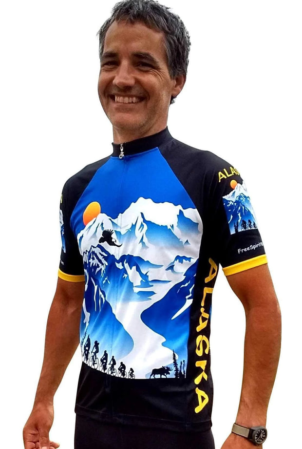 Alaska Majestic 3 Cycling Jersey - Free Spirit Bike Jerseys