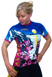 Womens Alaska Fireweed Jersey - Free Spirit Bike Jerseys