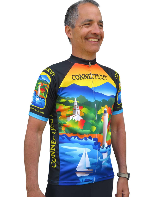 Connecticut Cycling Jersey - Free Spirit Bike Jerseys
