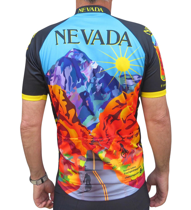 Nevada Cycling Jersey - Free Spirit Bike Jerseys