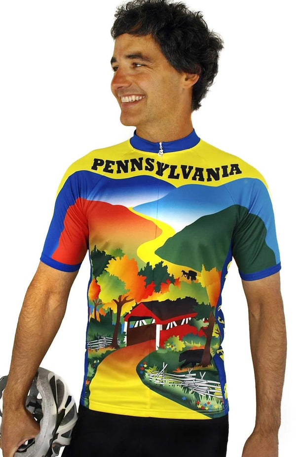 Pennsylvania Cycling Jersey - Free Spirit Bike Jerseys