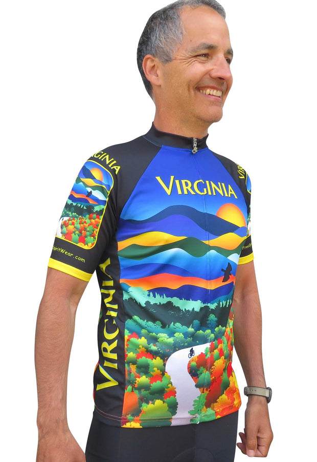 VIRGINIA CYCLING JERSEY - Free Spirit Bike Jerseys