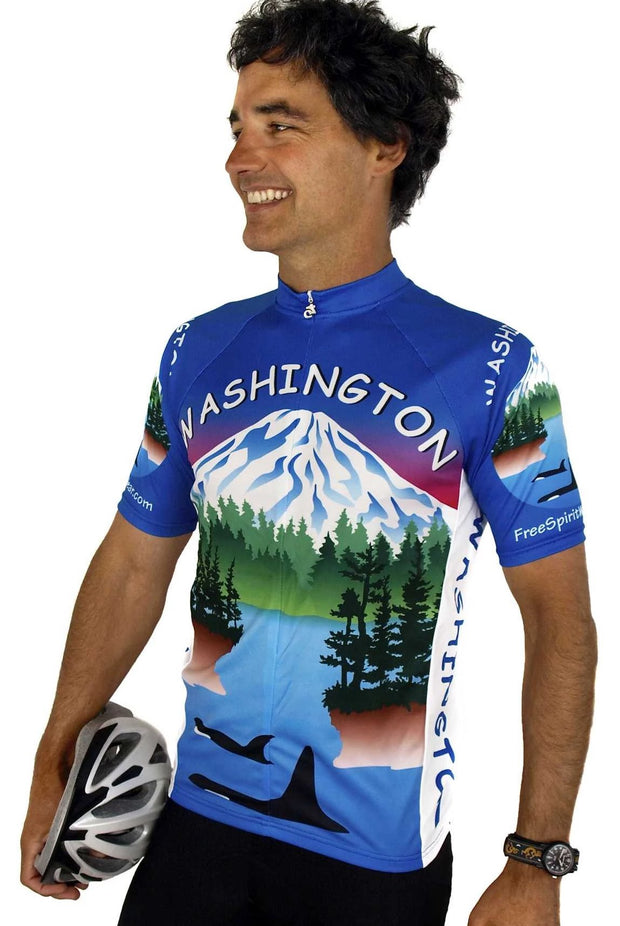 Washington Cycling Jersey - Free Spirit Bike Jerseys