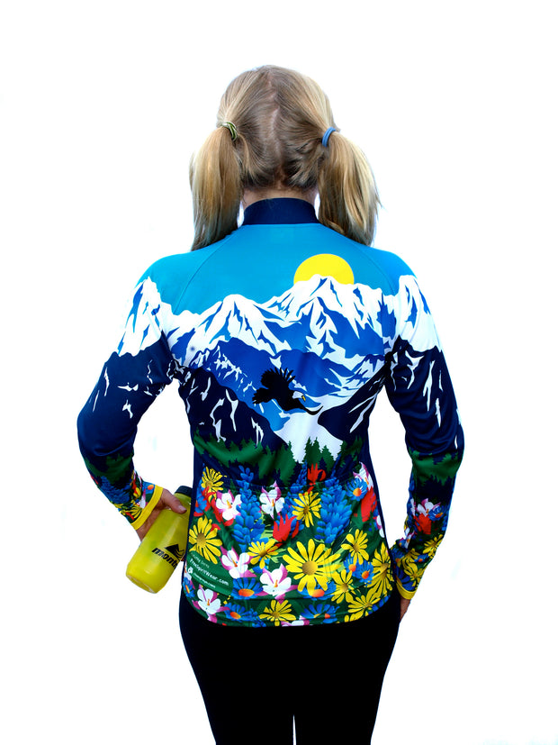 Womens "Awesome" Long Sleeve Bike Jersey - Free Spirit Bike Jerseys