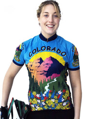 Womens Colorado Bike Jersey - Free Spirit Bike Jerseys
