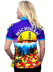 Womens Michigan Bike Jersey - Free Spirit Bike Jerseys