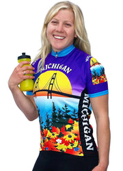 Womens Michigan Bike Jersey - Free Spirit Bike Jerseys