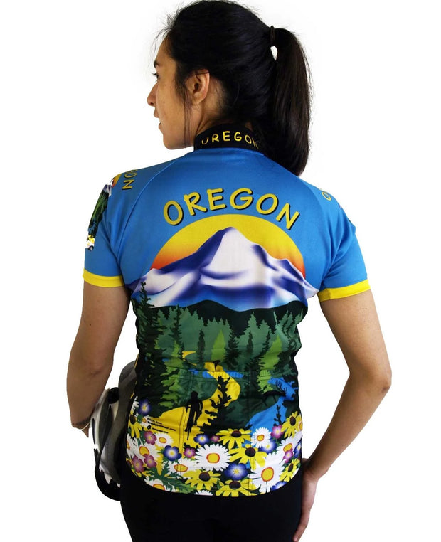 Womens Oregon Bike Jersey - Free Spirit Bike Jerseys