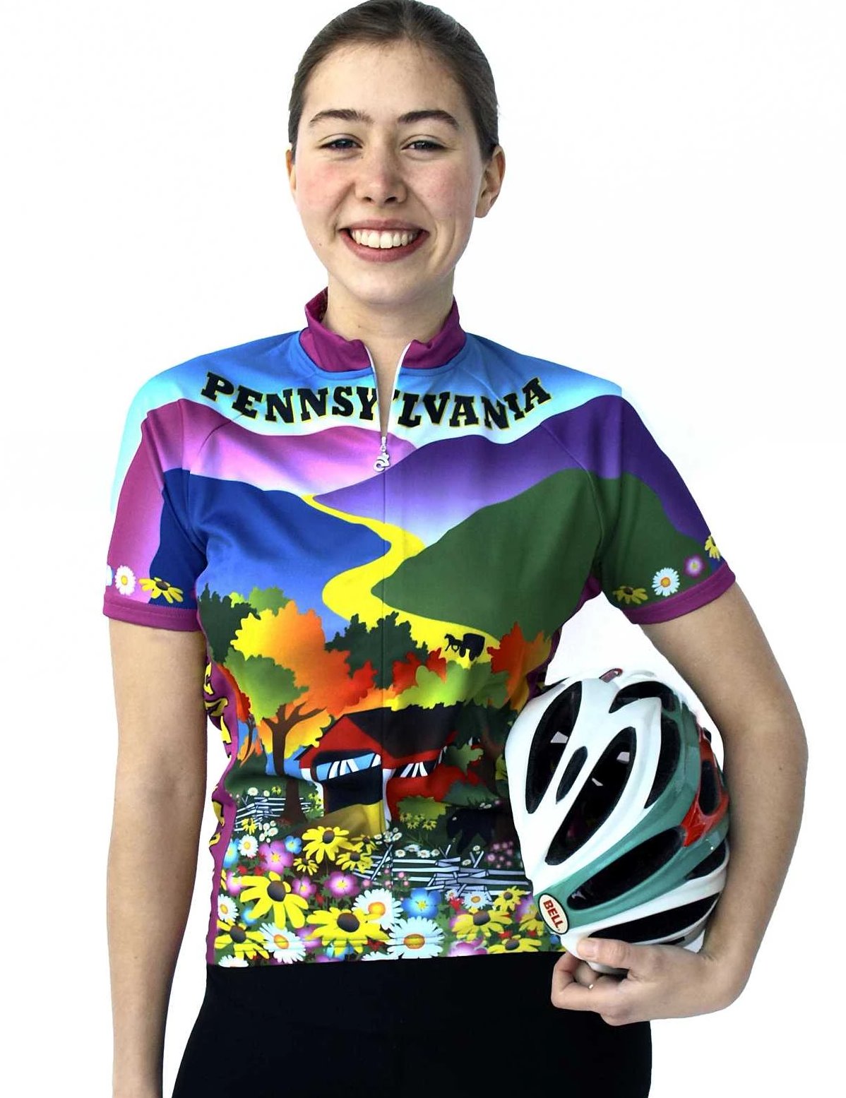 Womens Pennsylvania Jersey Free Spirit Bike Jerseys
