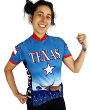 Womens Texas Bike Jersey - Free Spirit Bike Jerseys