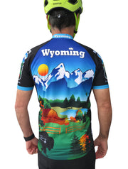 Wyoming Cycling Jersey - Free Spirit Bike Jerseys