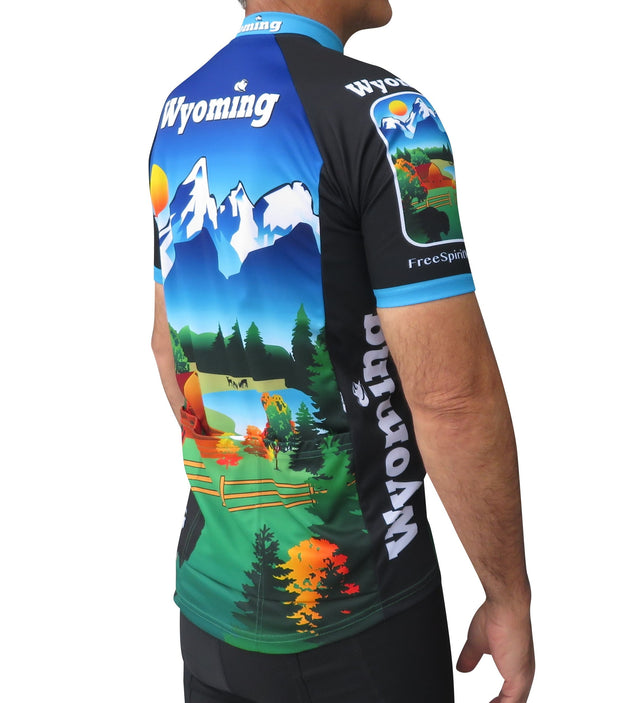 Wyoming Cycling Jersey - Free Spirit Bike Jerseys